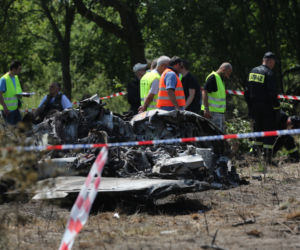 KATASTROFA SAMOLOTU PIPER PA-31 NAVAJO ZE SKOCZKAMI W TOPOLOWIE