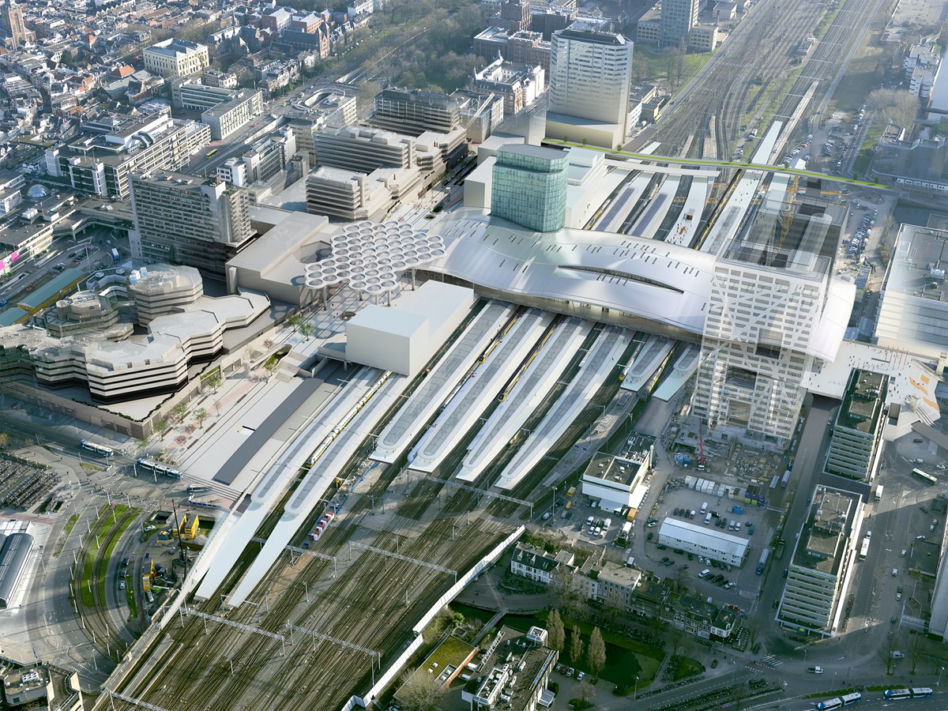 Dworzec kolejowy Utrecht Centraal w Holandii