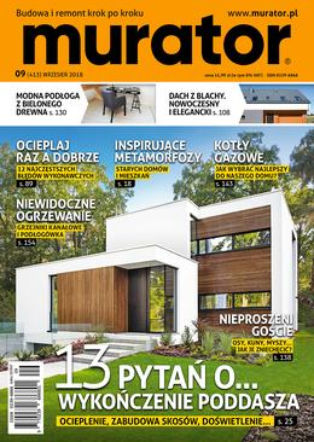 Murator 9/2018 okladka