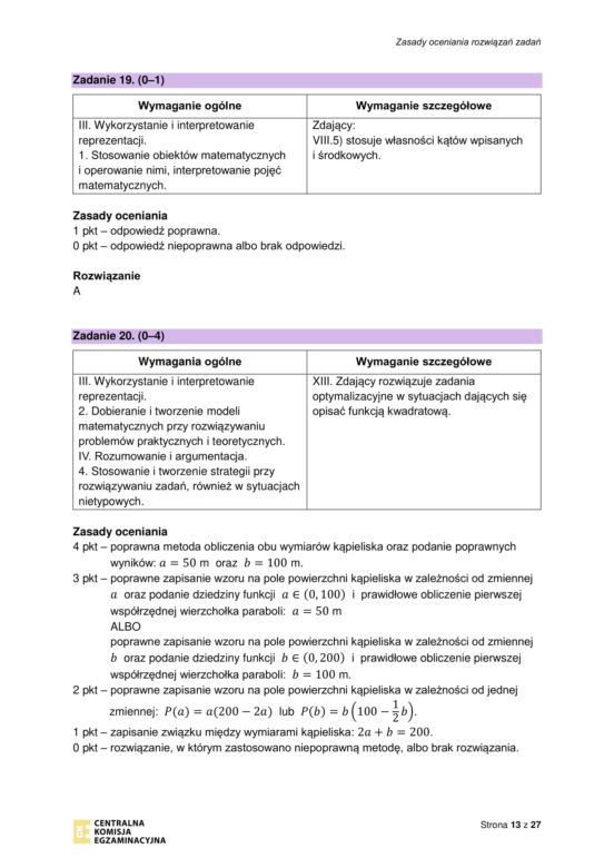 Matura próbna 2023 matematyka: odpowiedzi CKE