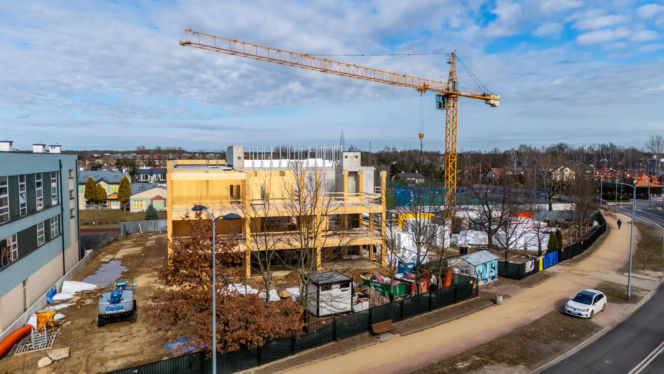 Budowa Kulturoteki w Wesołej w Warszawie