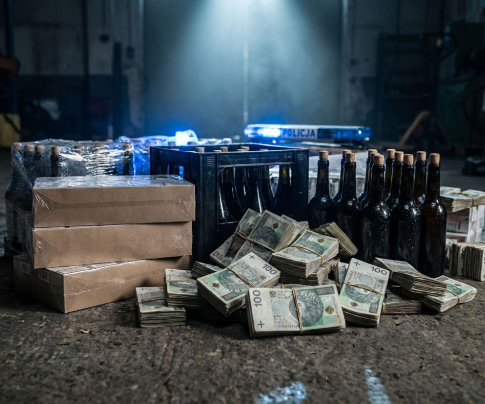 Zatrzymanie pod Kłobuckiem. 65-latek miał kontrabandę za ponad milion złotych