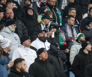 Mecz Piast Gliwice - Legia Warszawa. Kibice na stadionie