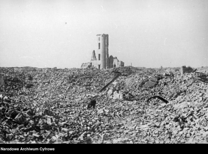 Ruiny byłego getta warszawskiego