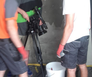 Metamorfoza ściany w salonie BETON na ścianie!