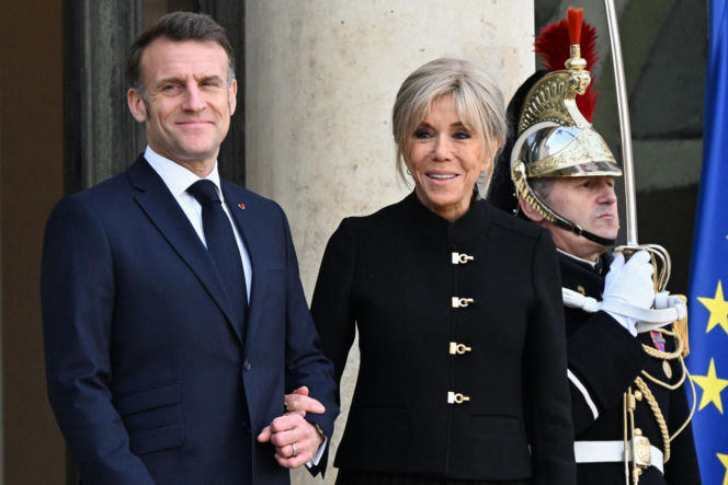 Emmanuel Macron z żoną Brigitte Macron