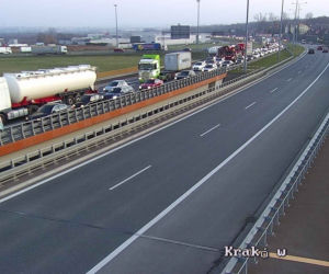 Gigantyczne utrudnienia i korki na obwodnicy Krakowa