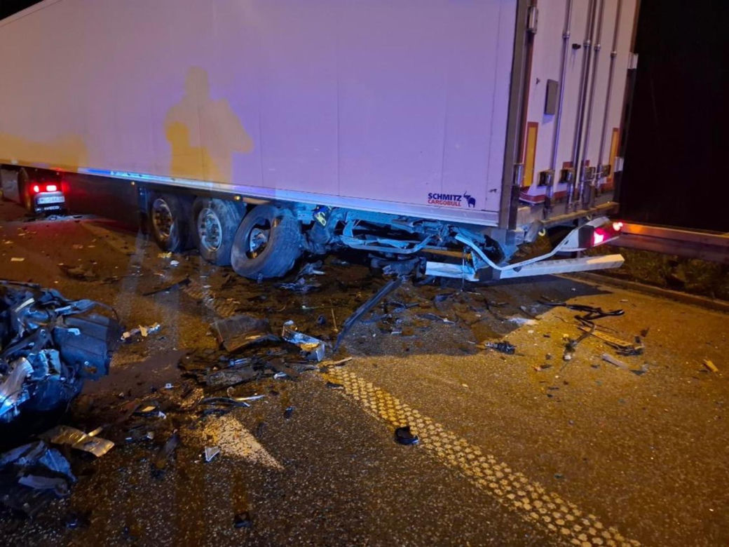 Wypadek na autostradzie A4 w kierunku Gliwic