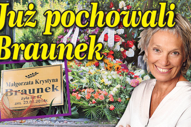 Pogrzeb Małgorzaty Braunek. Pochowali ją obok mamy na cmentarzu w Warszawie