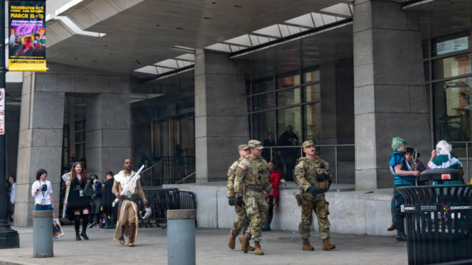 Gwardia Narodowa USA na ulicach stolicy