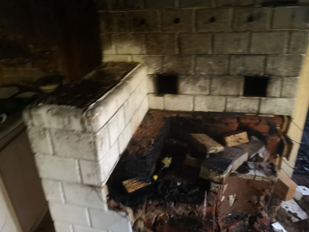 Znowu pożar w Lipiu. Nad ranem spłonął drewniany budynek 