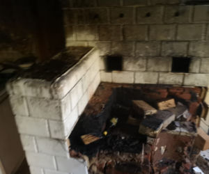 Znowu pożar w Lipiu. Nad ranem spłonął drewniany budynek 