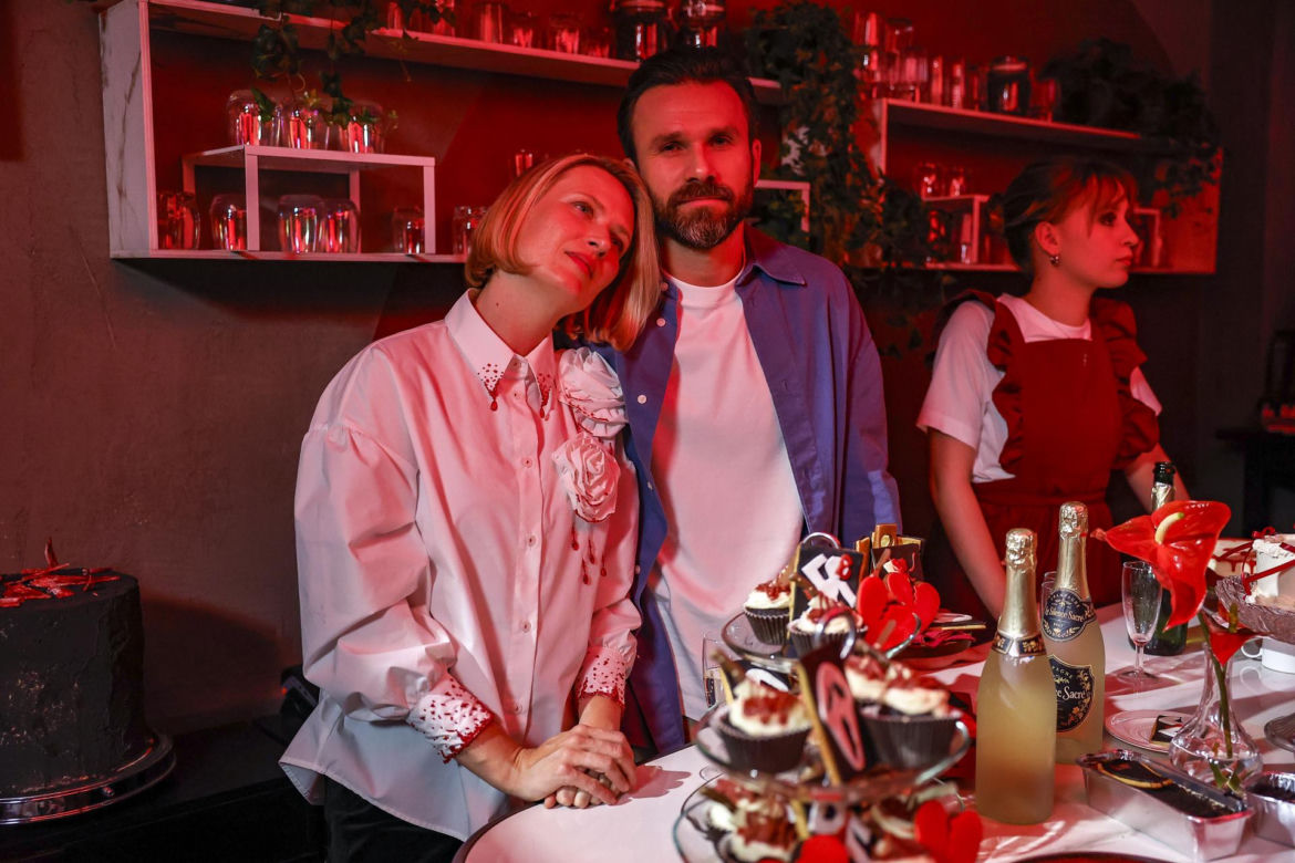 "Właśnie, że tak!": Danuta Stenka, Agnieszka Żulewska, Artur Żmijewski na planie filmu