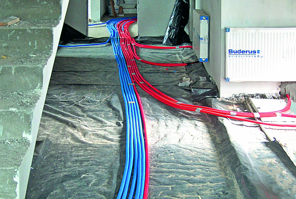 Rozprowadzenie instalacji grzewczej w budynku