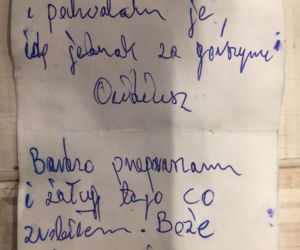 Skruszony złodziej błaga Boga o litość