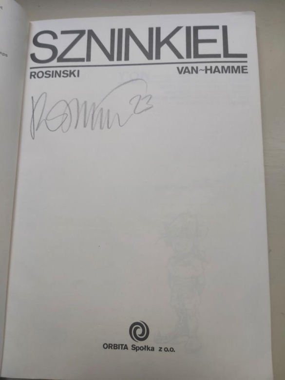 Jean Van Hamme i Grzegorz Rosiński - "Szninkiel"