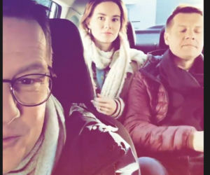M jak miłość na planie. Franka (Dominika Kachlik), Paweł (Rafał Mroczek), Piotrek (Marcin Mroczek)