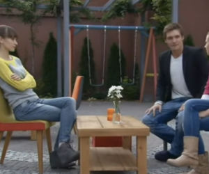 ''M jak miłość'' 1039 Janka (Joanna Osyda) Eryka (Marta Juras) Marcin (Mikołaj Roznerski)