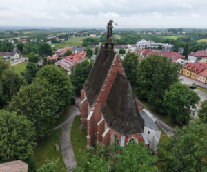 Kościół w Szydłowie po burzy