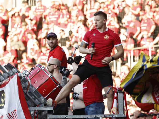 Widzew Łódź - Piast Gliwice: Zdjęcia kibiców i zawodników z meczu 34. kolejki PKO BP Ekstraklasy