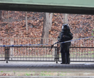 Akcja pirotechników rondo Starzyńskiego