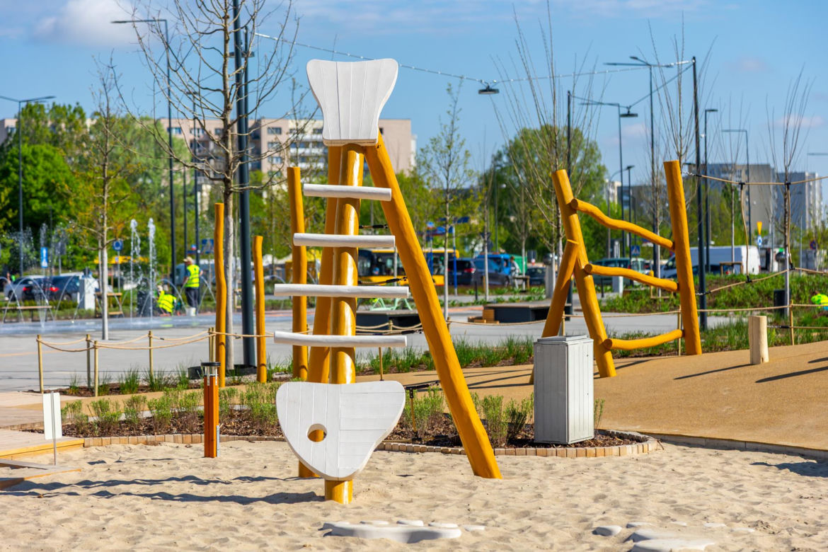 Park nad Południową Obwodnicą Warszawy na Ursynowie