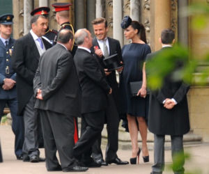 Ślub księcia Williama - David Beckham z żoną