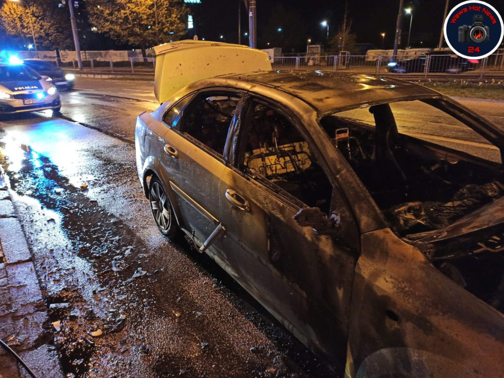 Uber spalił się na ulicy