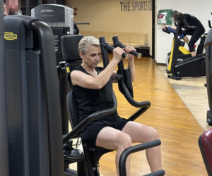 Joanna Scheuring-Wielgus na siłowni