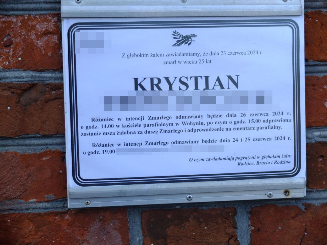 Libacja na skwerku przerodziła się w dramat. Nie żyje 25-letni Krystian. Jego kolega zrobił coś głupiego