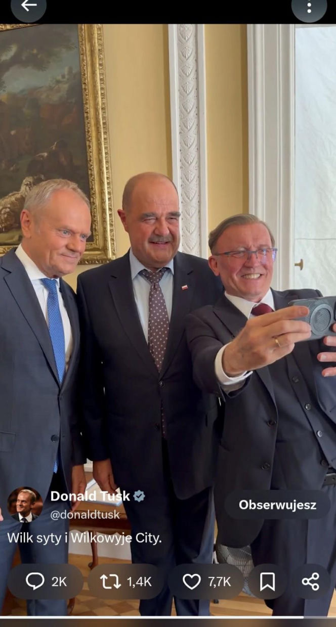 Premier Tusk odwiedził aktorów na planie "Rancza". Takiej reakcji widzów się nie spodziewał!