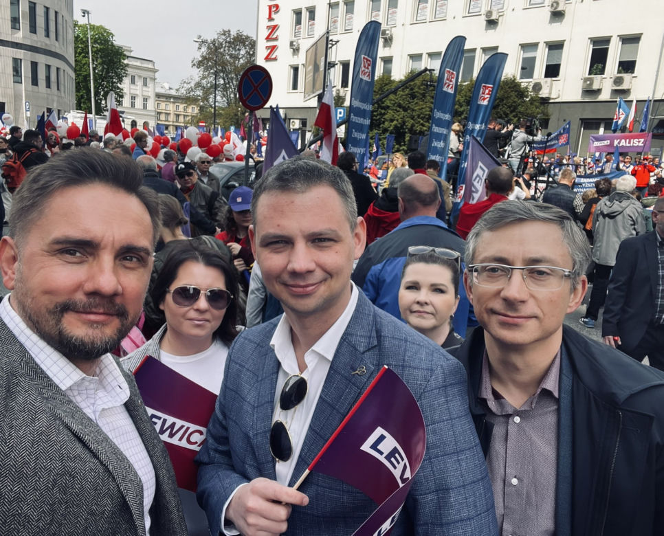 Pochód pierwszomajowy w Warszawie