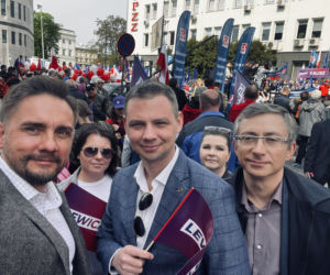 Pochód pierwszomajowy w Warszawie