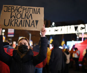 Solidarni z Ukrainą. Wielki wiec w Gdańsku