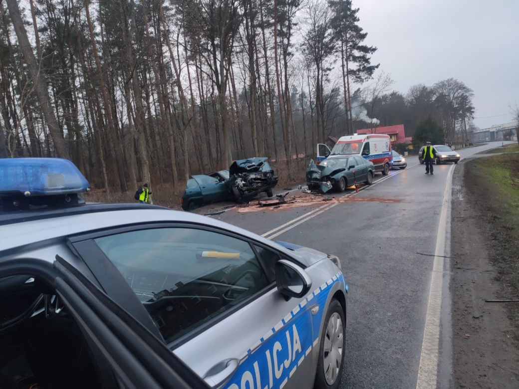 Wypadek pod Ostródą [ZOBACZ ZDJĘCIA]