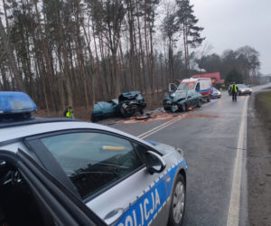 Wypadek pod Ostródą [ZOBACZ ZDJĘCIA]