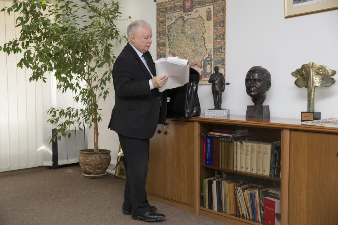 Tak wygląda gabinet Jarosława Kaczyńskiego