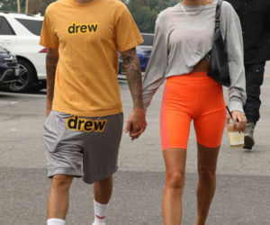Justin Bieber i Hailey Bieber w drodze na pilates