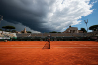 Turniej WTA w Rzymie. Mecz Igi Świątek a zaskakująca aura