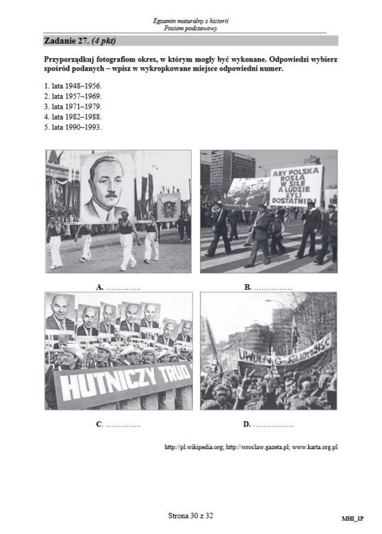 Matura 2017 z historii podstawowej
