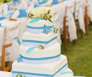 Dekoracje ślubne w kolorze Tiffany Blue