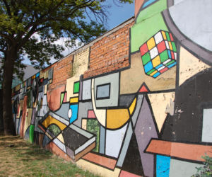 Mural przy Centrum Kultury
