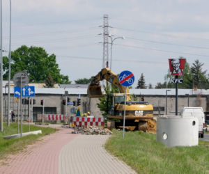 Remont skrzyżowania na DK61