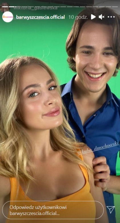 Barwy szczęścia: Oliwka (Wiktoria Gąsiewska), Kajtek (Jakub Dmochowski)