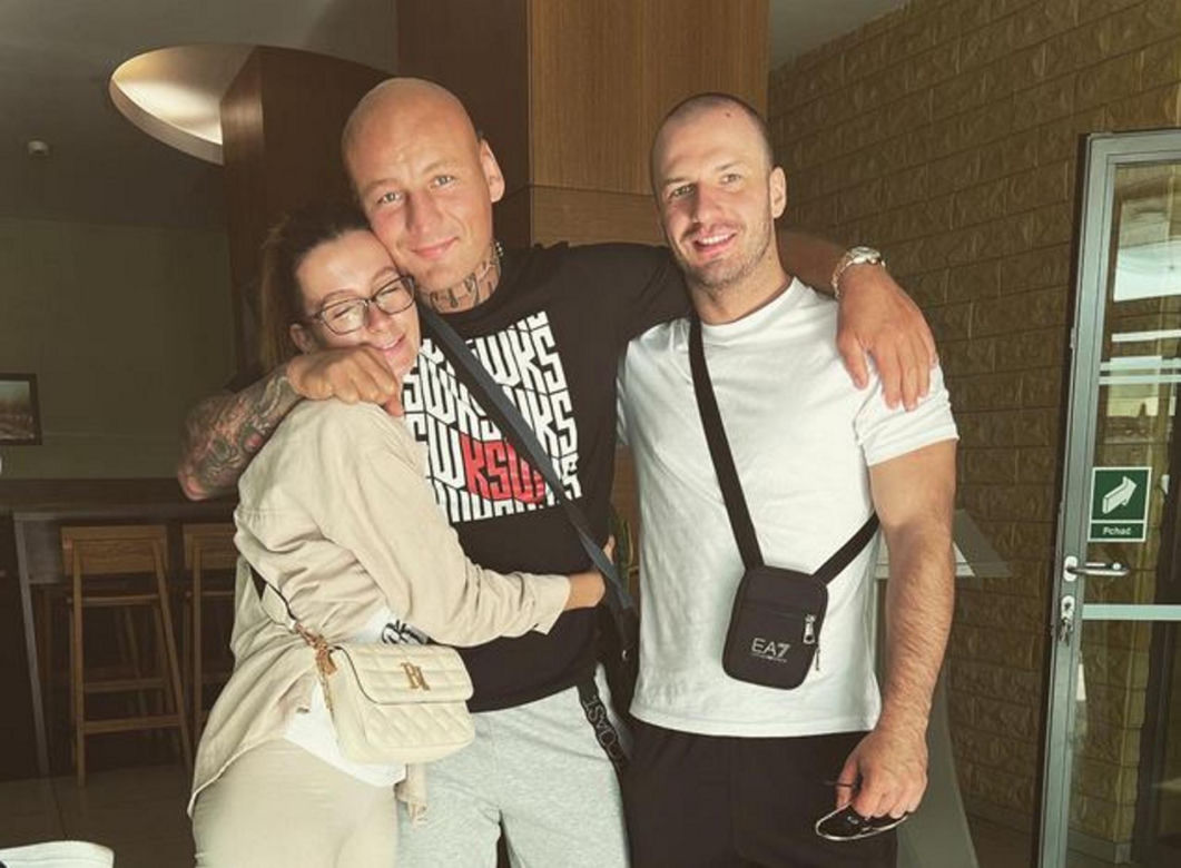 Ania Szpilka z bratem