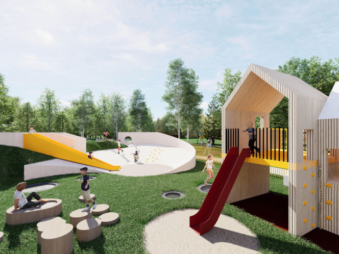 Wizualizacja nowego osiedla w dzielnicy Tłoki