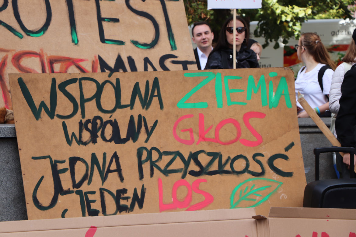 Młodzieżowy Strajk Klimatyczny w Toruniu. Protestowali przeciwko rządowi i korporacjom