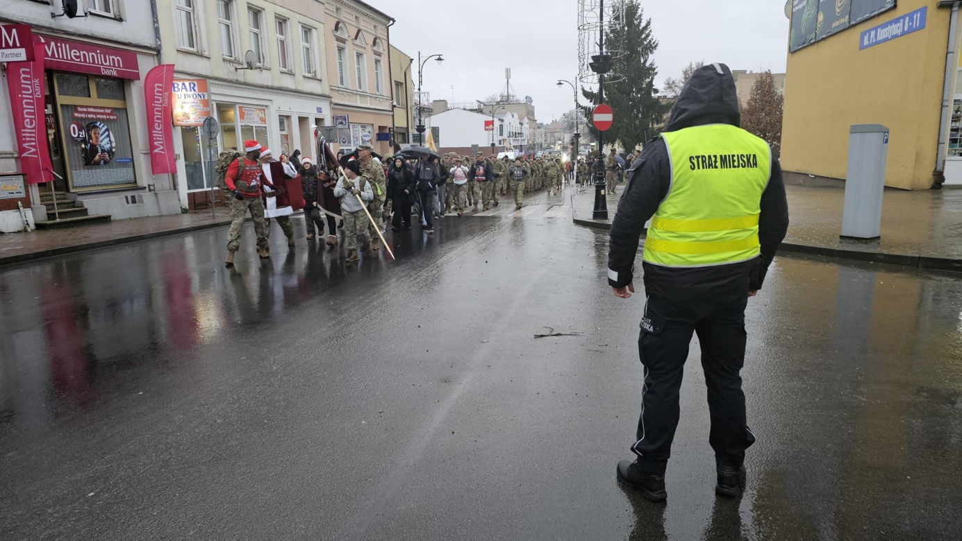 Marsz żołnierzy US ARMY w Drawsku Pomorskim 