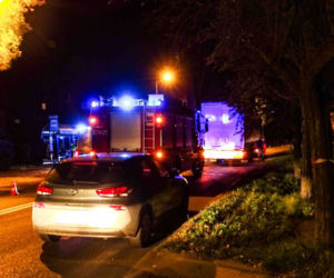 Tragedia w Zabrzu. Pieszy został potrącony przez ciężarowkę, gdy przebiegał przez ulicę koło przystanku [ZDJĘCIA]