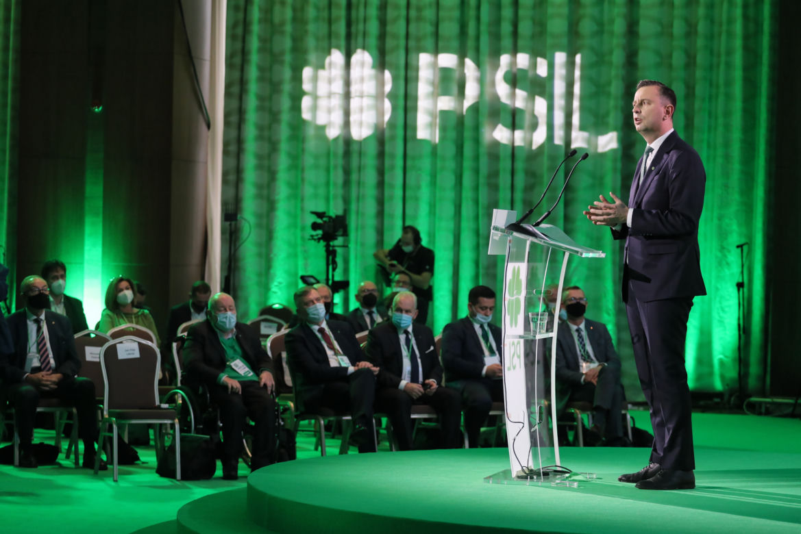 Władysław Kosiniak-Kamysz przemawia na kongresie PSL
